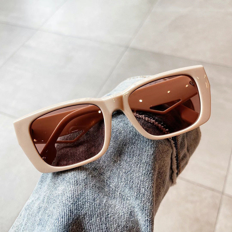 Wholesale PC Square Frame Jelly Color Sunglasses